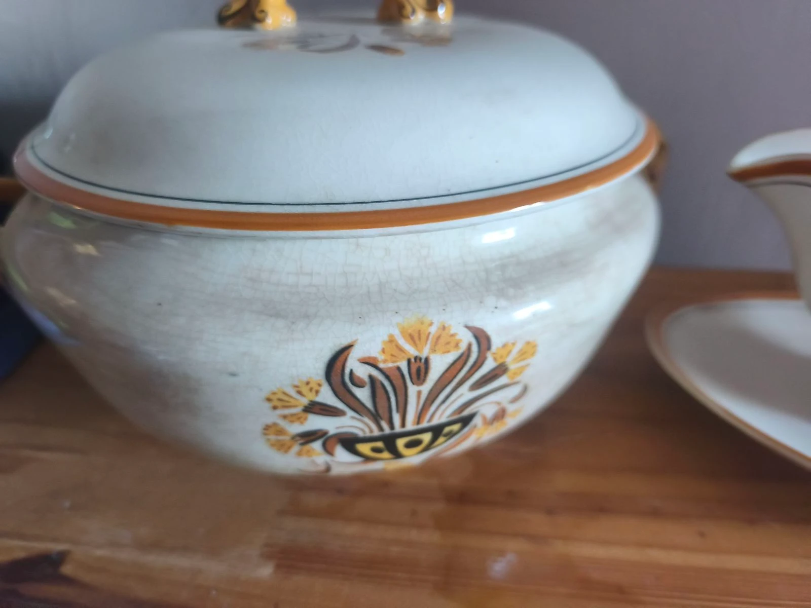 Conjunto antigo Creil e Montereau - Tacho e molheira vintage – photo 10